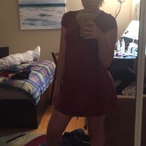 Wine T-shirt Dress
